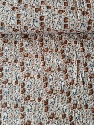 Double gauze digital Little Things boerderijdiertjes. Double gauze digital Little Things boerderijdiertjes.