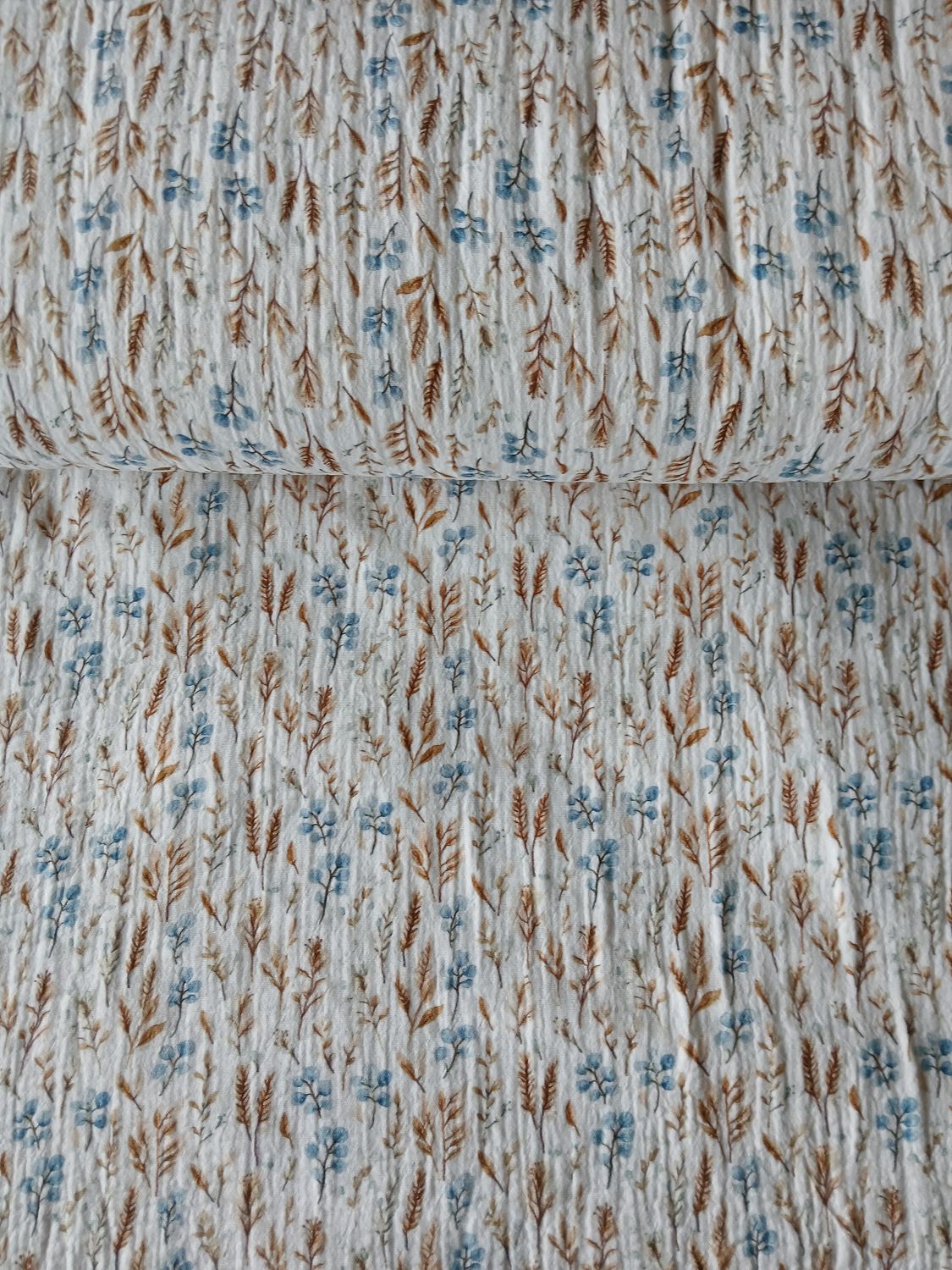 Double gauze fijne bloemen