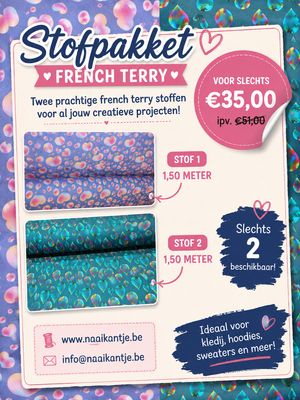 Stofpakket French Terry van Stenzo.