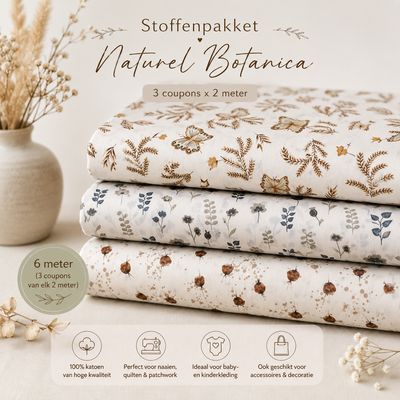 Stoffenpakket Botanica Poplin katoen