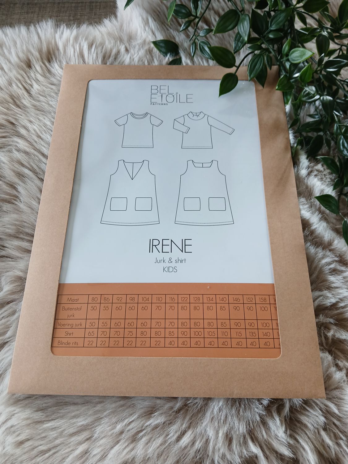 Naaipatroon van Bel Etoile : Irene jurk &amp; shirt, kinderen