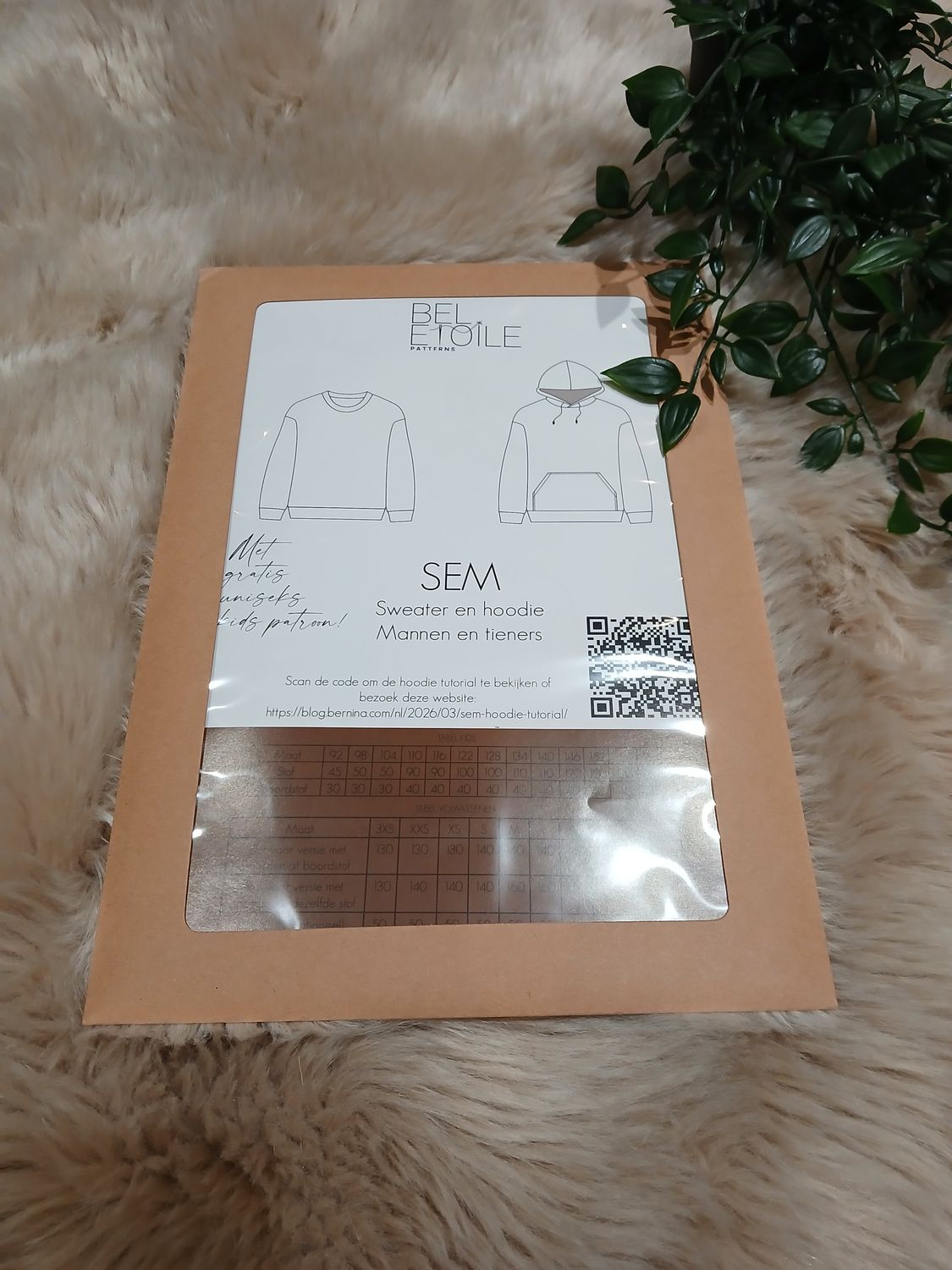 Naaipatroon van Bel Etoile : Sem, sweater en hoodie
