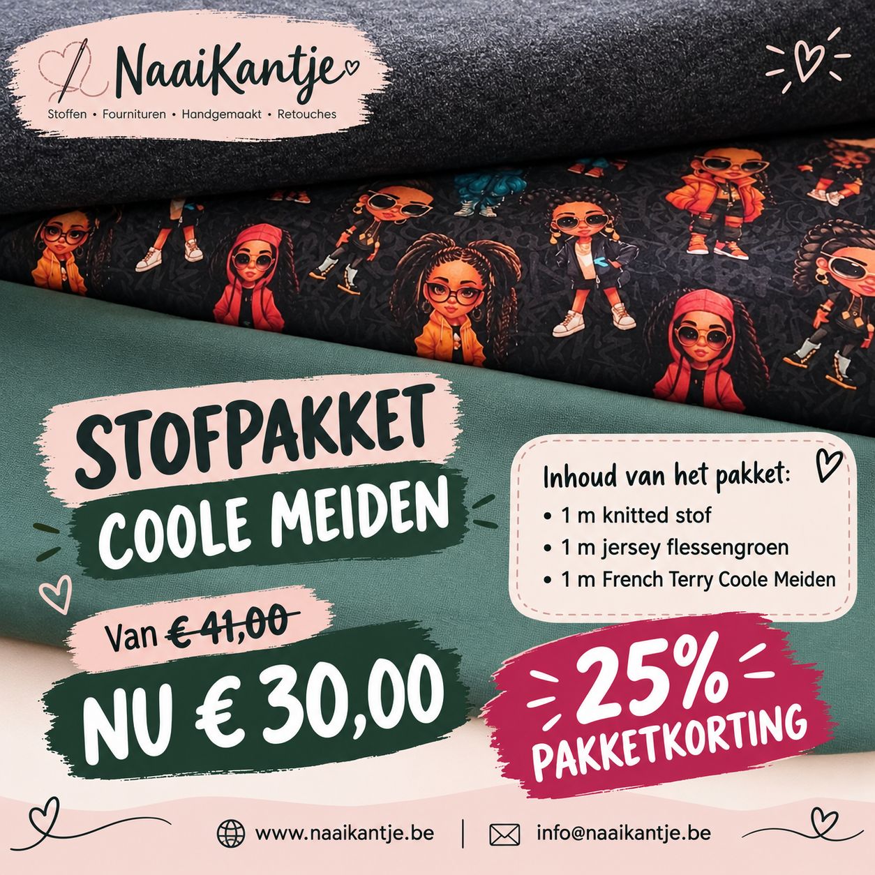 Stofpakket coole meiden