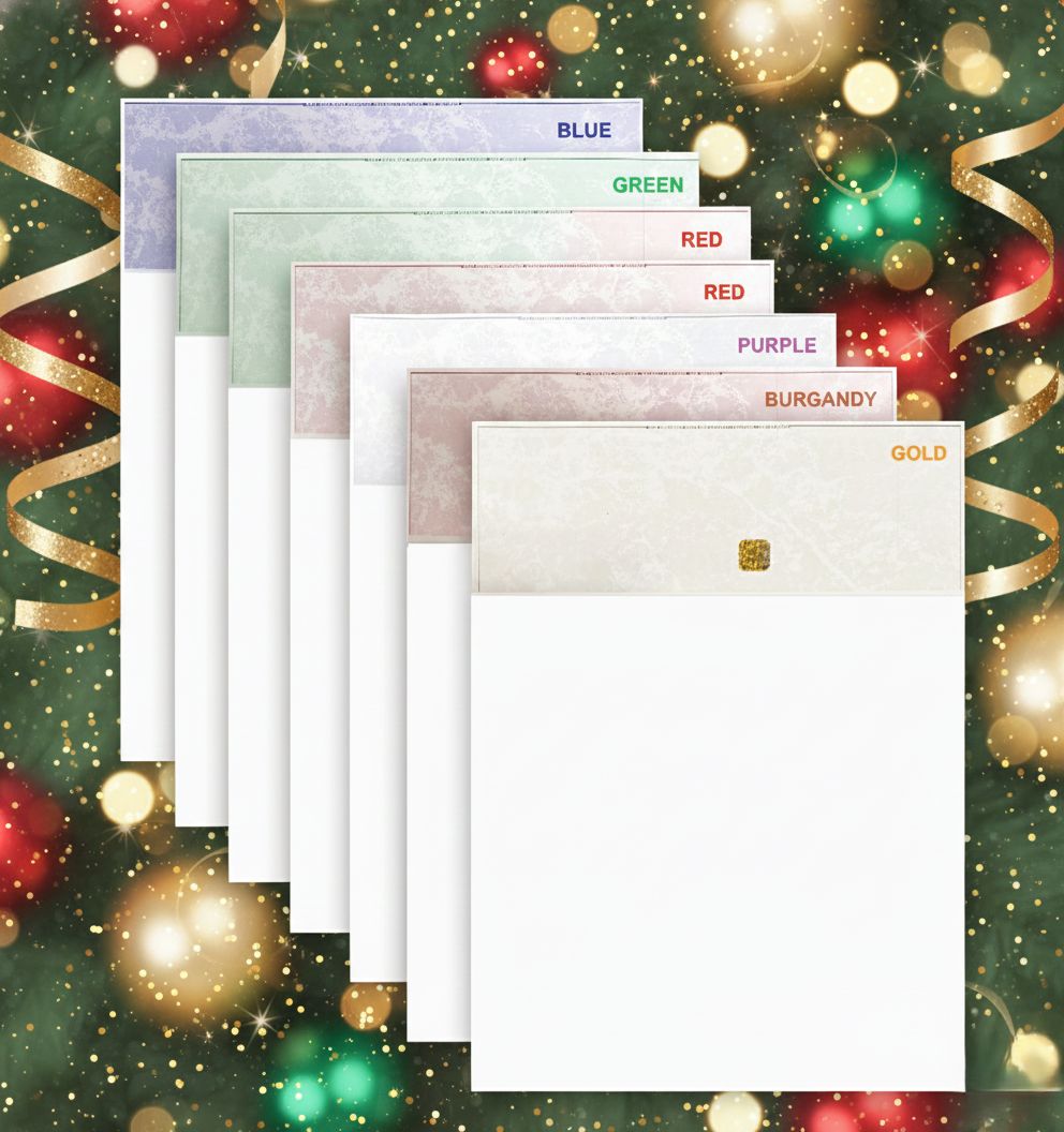 Computer Printable Cheque (Cheque on top )