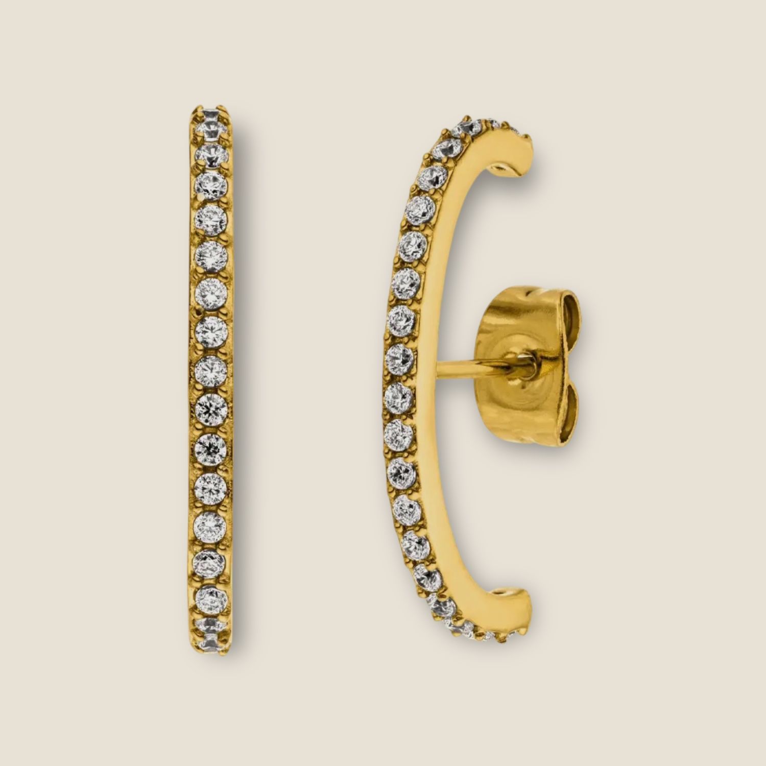 Boucles d’oreilles plaqué or 18K