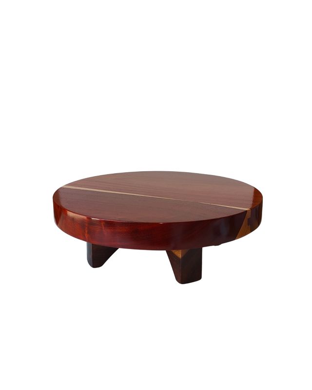 Tavolino da salotto in legno massello di Padouk