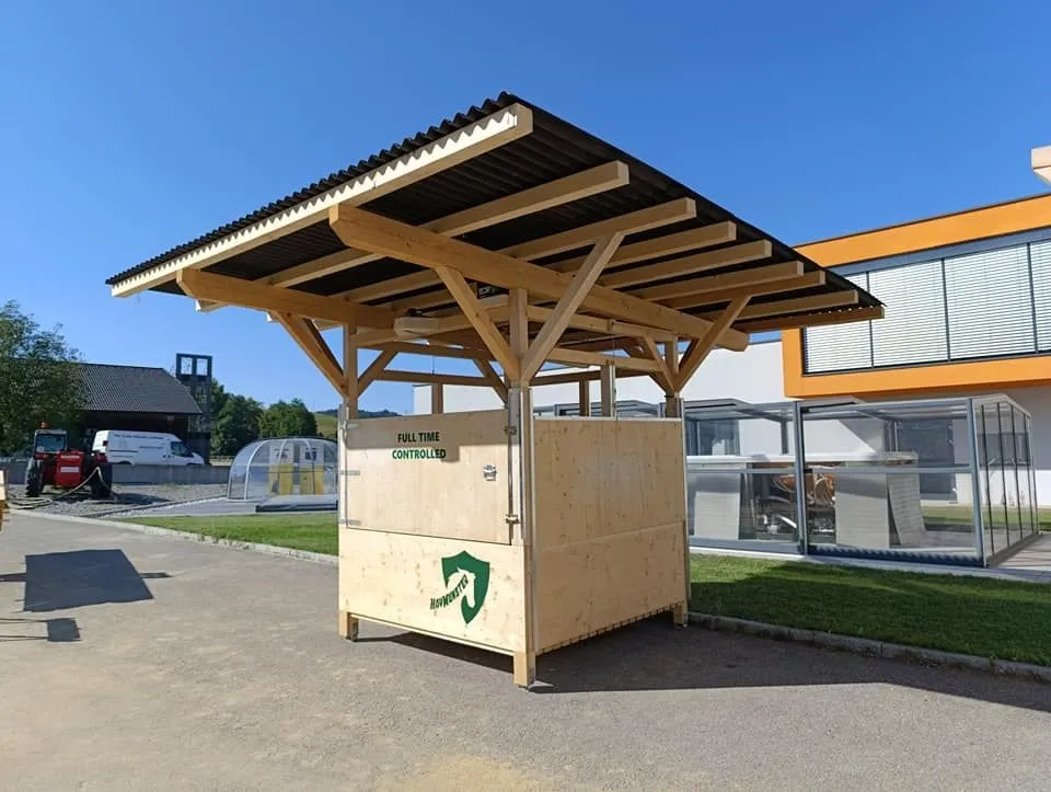 Original HAYMUNSTER DeLuxe Zeigesteuerte Grossballenraufe 8-seitig DOUBLE BALE 1.8 Rund