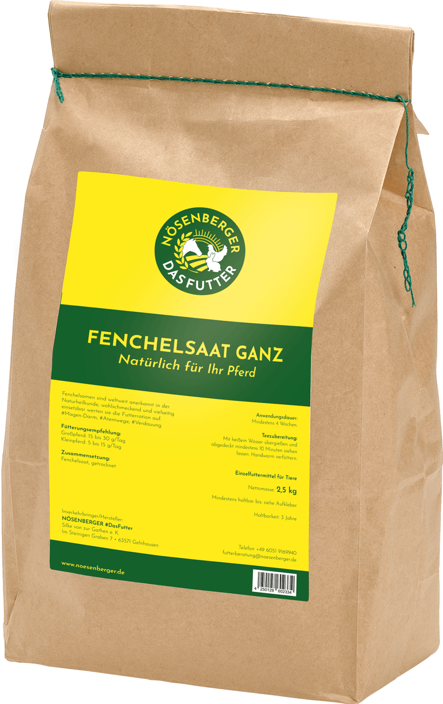 NÖSENBERGER Fenchelsaat - Foeniculum vulgare,  2,5kg