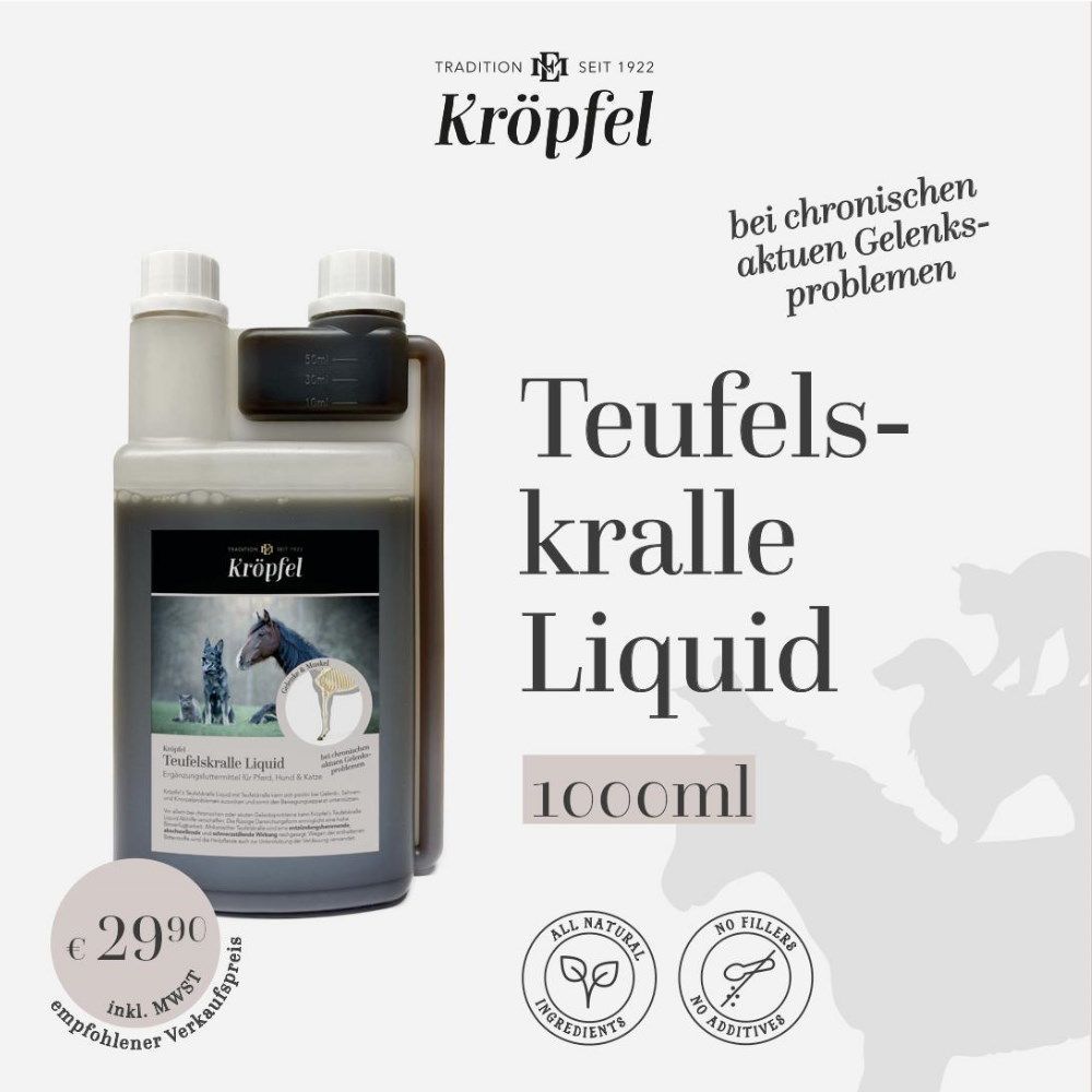 Original KRĂ–PFEL Teufelskralle Liquid, 1000ml Original KRĂ–PFEL Teufelskralle Liquid, 1000ml