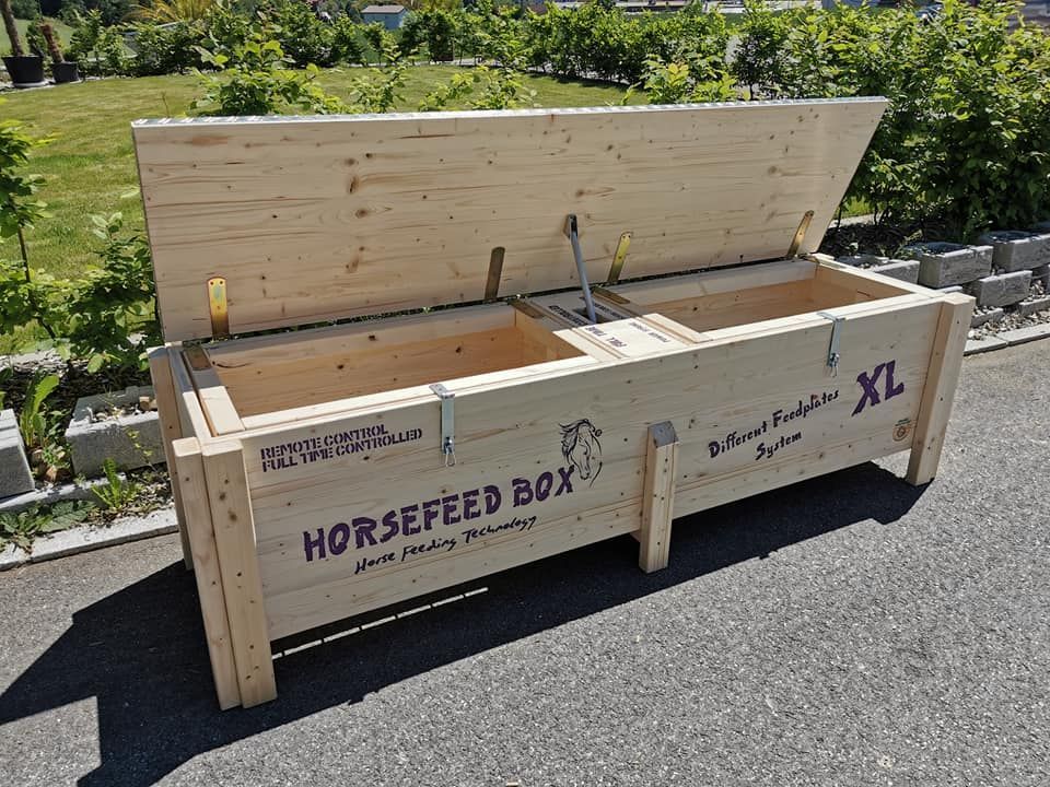 Original HORSEFEED BOX FULL TIME CONTROLLED DEEP Double Chamber XL