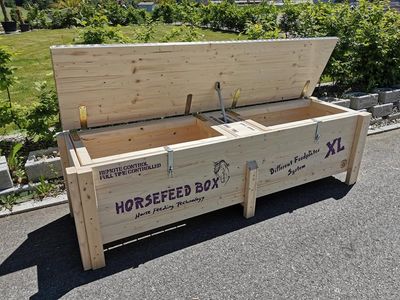 Original HORSEFEED BOX FULL TIME CONTROLLED DEEP Double Chamber XL