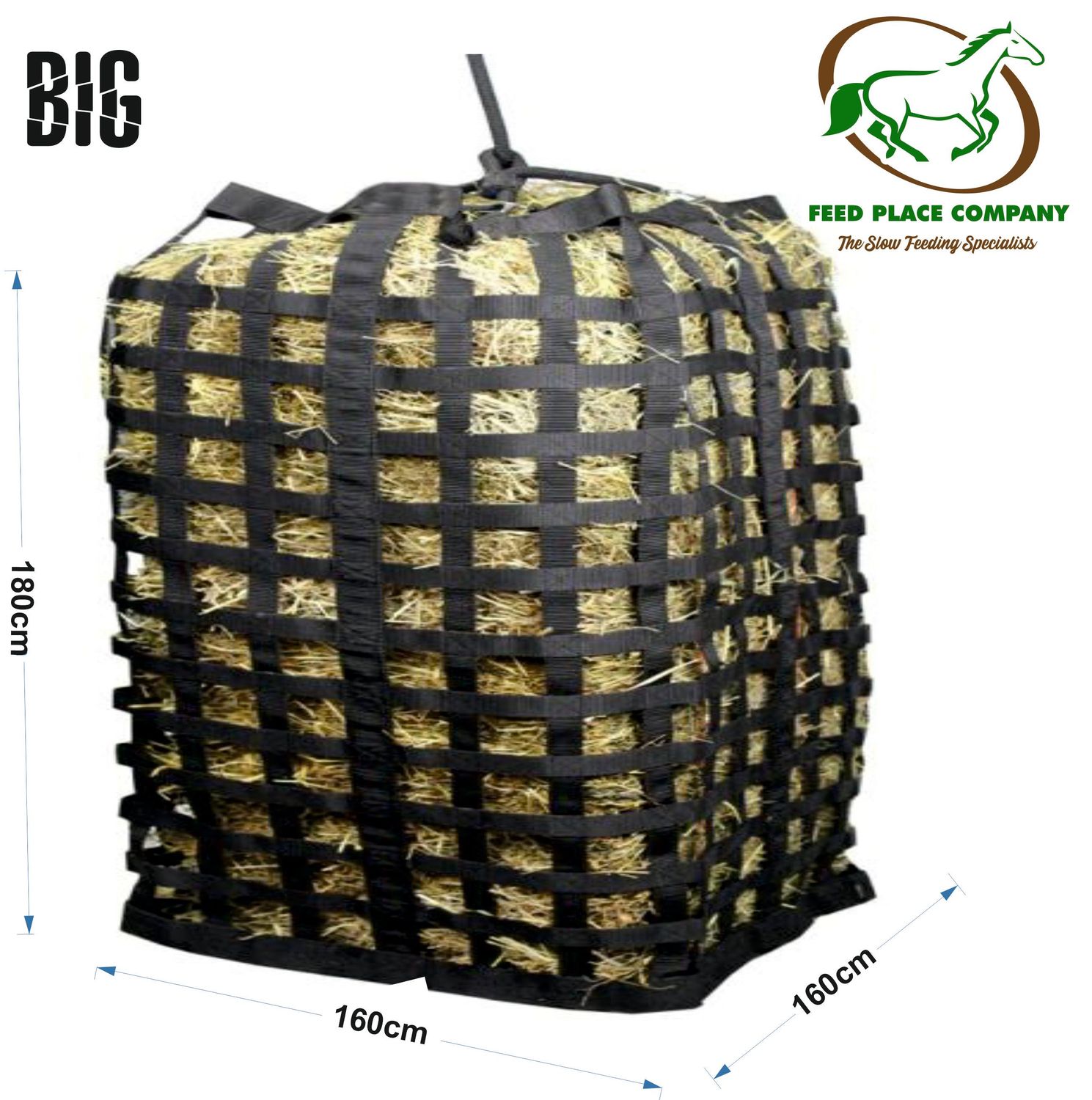 Original HORSEFEED BOX PREMIUM Gurtband Rundballenheunetz 1,65m - Großballenheunetz