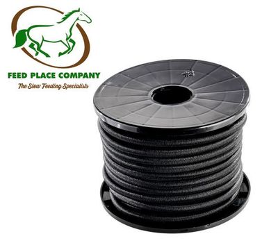 Expanderseil 8mm schwarz / Gummikordel mit PE-Mantel Gummiseil