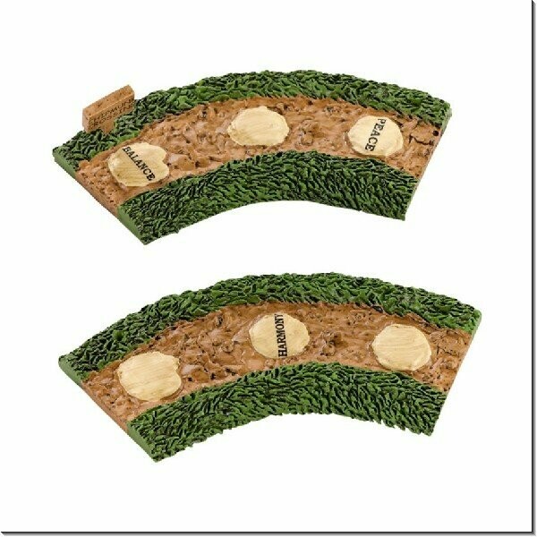 Department 56 Christmas Village Accessory "My Garden Path, Curved" Set of 2 (4030909)