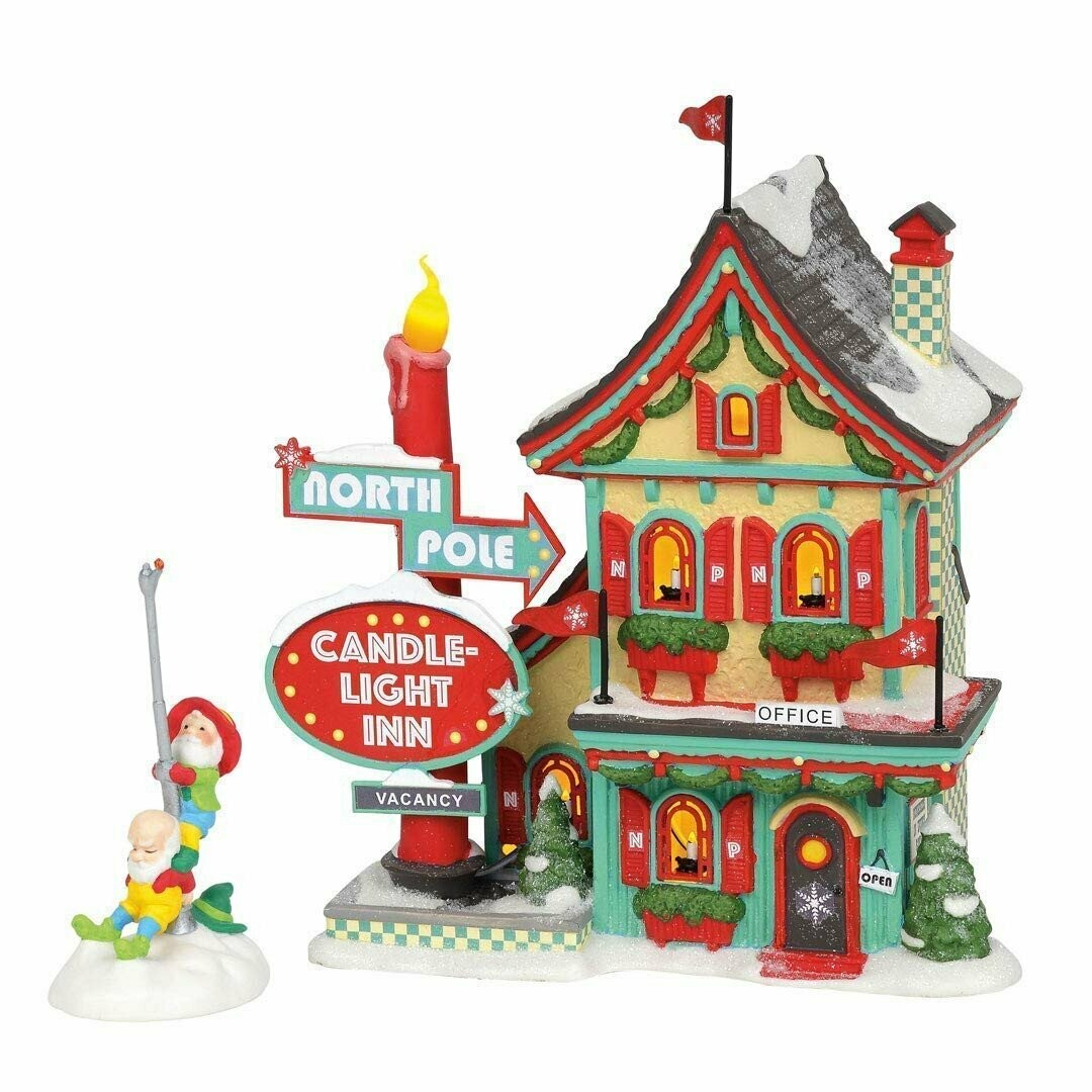 Department 56 North Pole Village "CandleLight Inn" Lit Building (6002292)