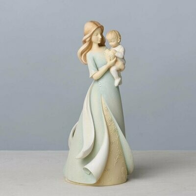Mother and Adopted Child Figurine