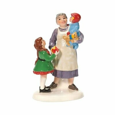 Department 56 Snow Village "Grandma's Favorite Present" Figurine Accessory (808952)
​