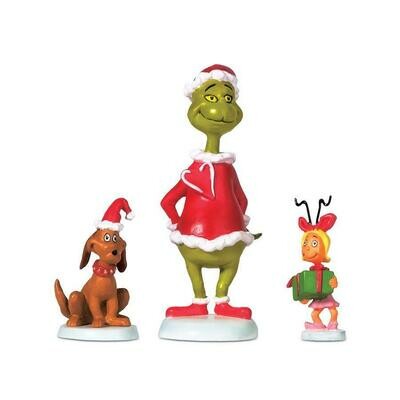 Department 56 Dr Seuss Grinch Village “Grinch Max & Cindy-Lou Who” Figurines (804152)