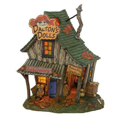 Department 56 Halloween Village “Dalton's House of Dolls” Building (6003159)