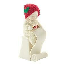 Snowbabies "Making the List" Porcelain Figurine