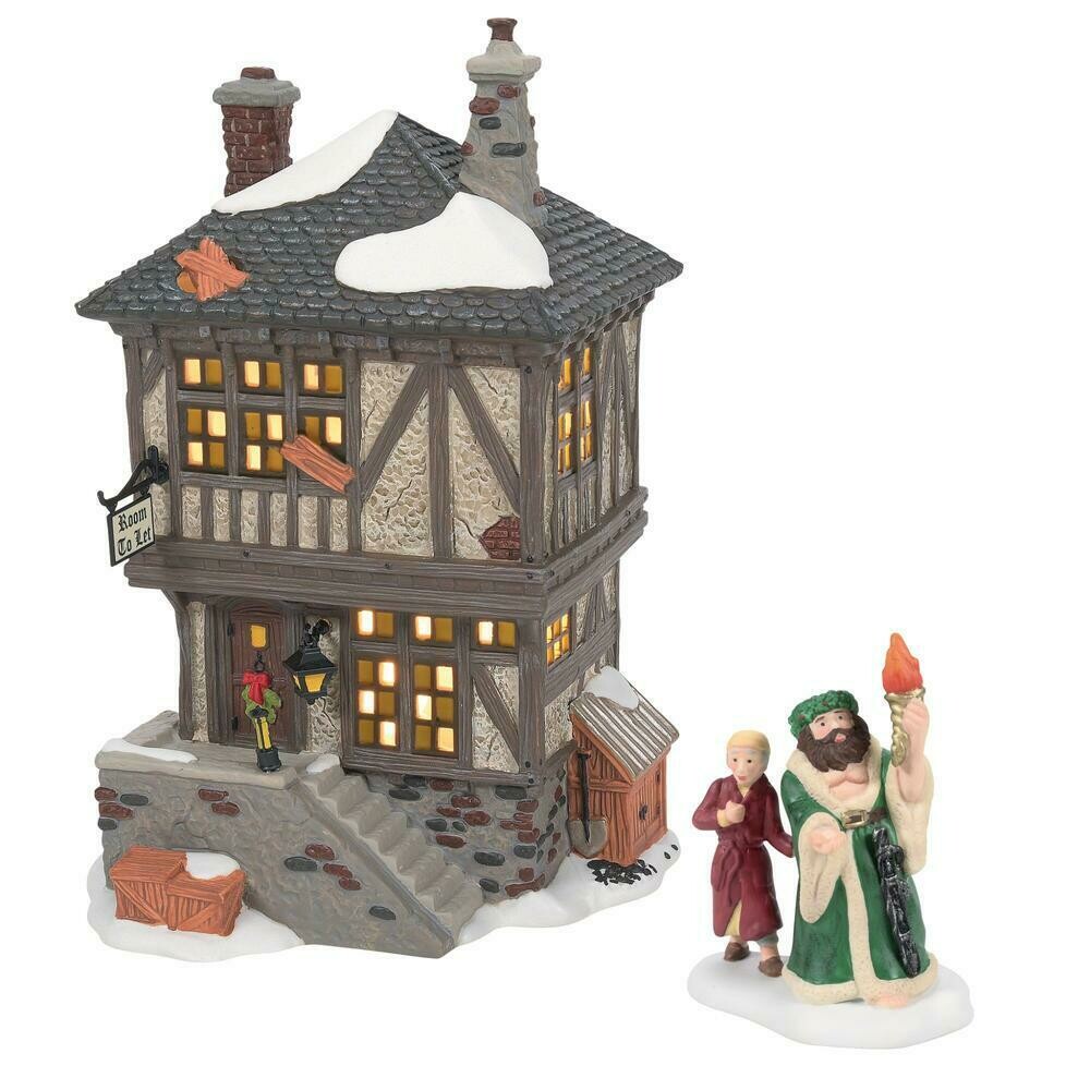 Department 56 Dickens Christmas Carol Visiting the Miner's Home (Set of  2) Village Building (6007602)
