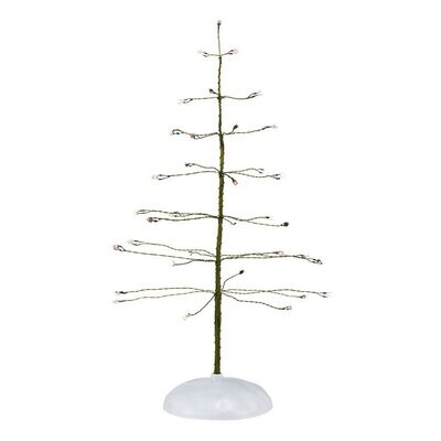 Department 56 Christmas in the City "Red White and Twinkle Bright Tree" Lighted Village Accessory (107967)