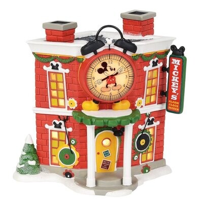 Disney Mickey's Christmas Village "Mickey's Alarm Clock Shop" (4057261)