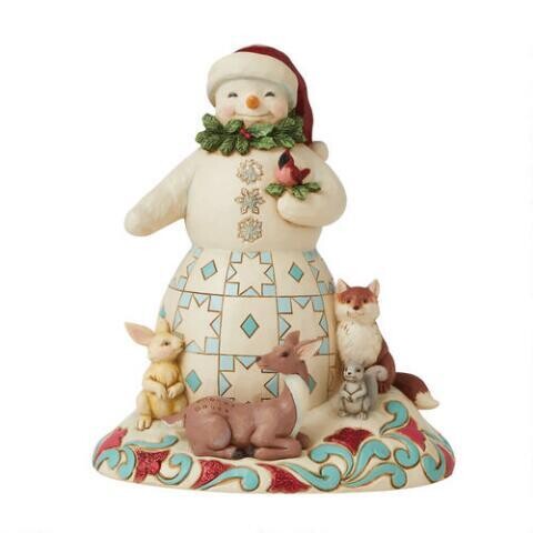 Jim Shore Heartwood Creek "Joy For All, Great and Small" Snowman & Animals Figurine (6009483)