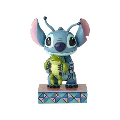 ​Jim Shore Disney Traditions "Strange Life Forms" Stitch with Frog Figurine (4059741)