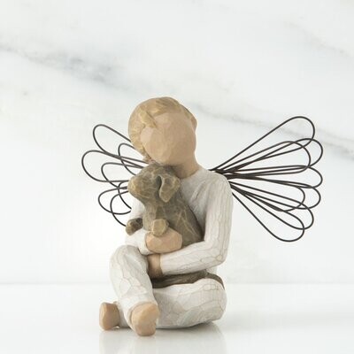 Willow Tree Boy Angel With Dog “Angel of Comfort” Figurine