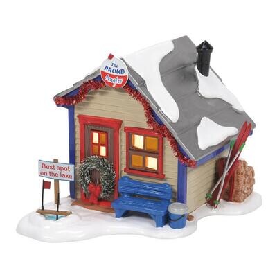 Department 56 Snow Village "The Proud Angler" Fishing Shack (6009704)