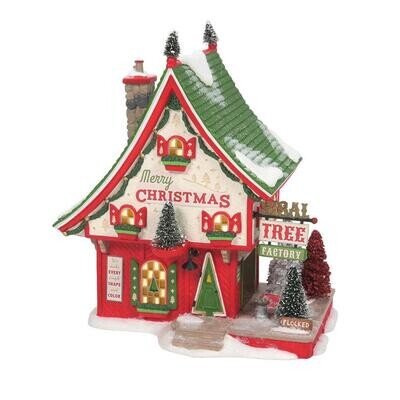 Department 56 North Pole Village "North Pole Sisal Tree Factory" Building (6009763)