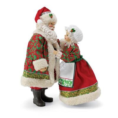 Possible Dreams & Jim Shore "Almost Ready LE Santa and Mrs. Claus" Figurine 2-piece Set (6010206)