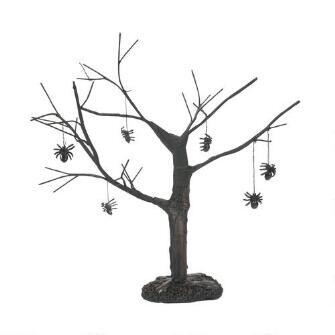 Department 56 Halloween Snow Village “Spider Tree” Accessory (6010462)