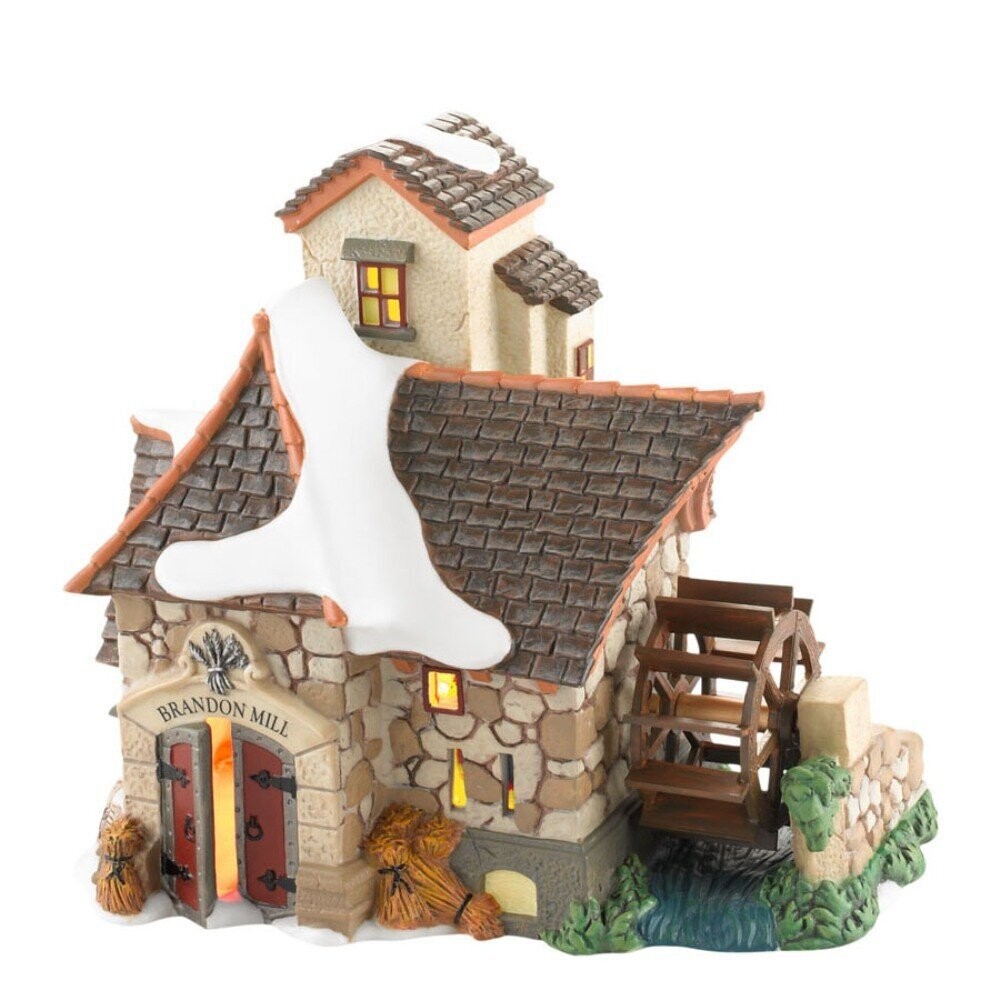 Department 56 Dickens Village Collection "Brandon Mill" Animated Building (4025255)