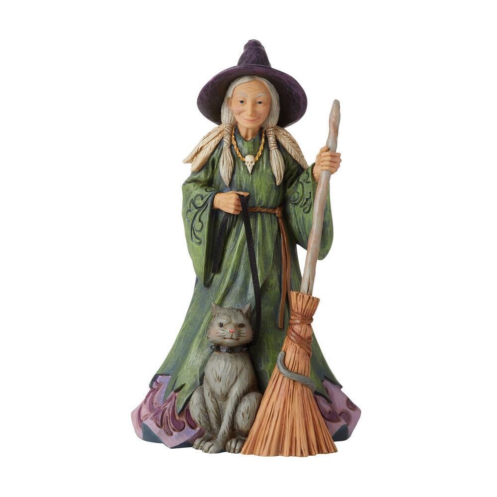 Jim Shore Heartwood Creek Halloween "Fear Is Near" Witch Figurine (6010668)