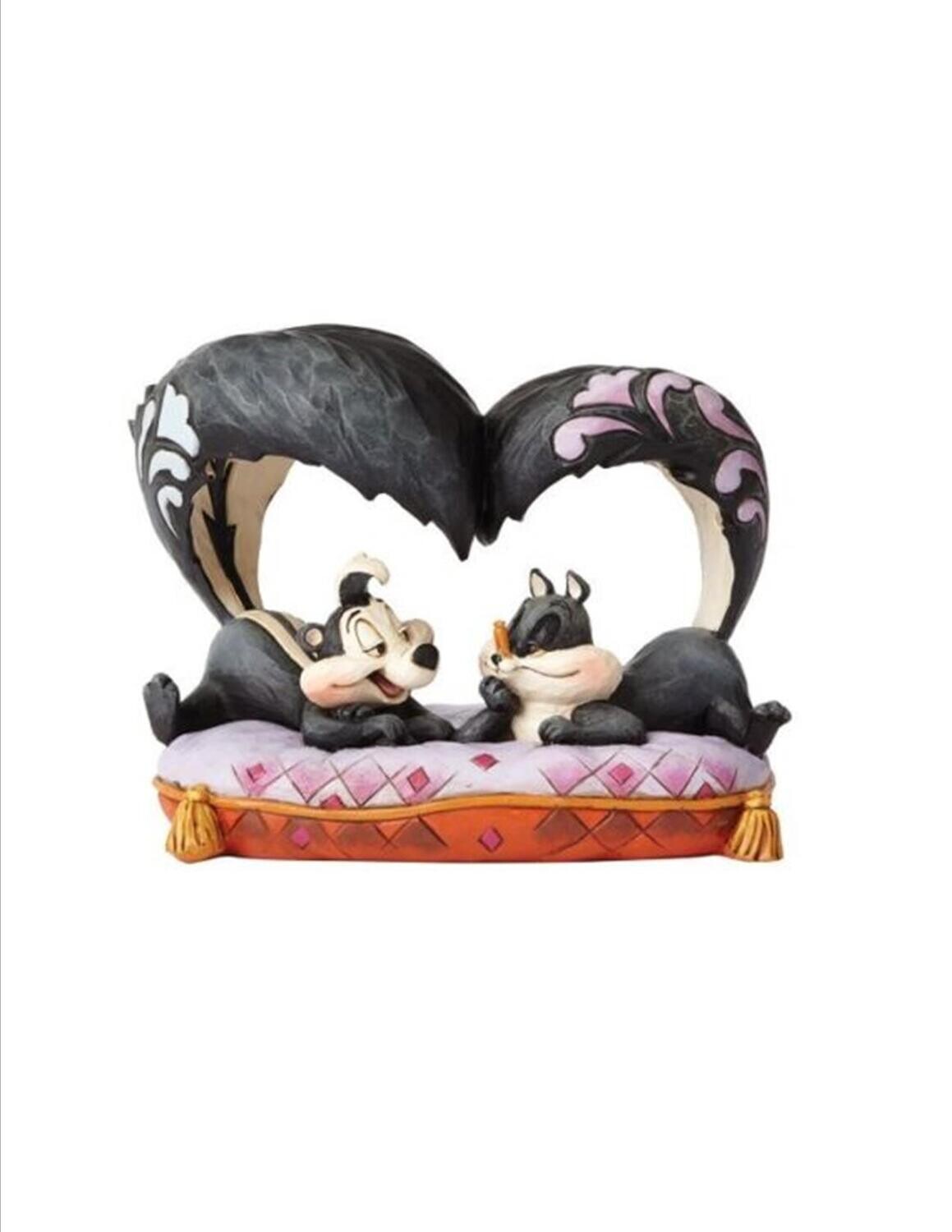 Jim Shore Looney Tunes Pepe Le Pew & Penelope "Hello Cherie" Figurine