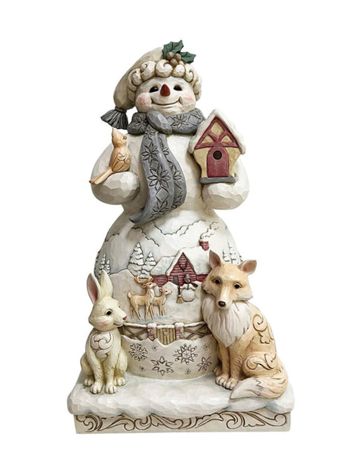 Jim Shore Heartwood Creek 18.5” "White Woodland Snowman"(6011613)