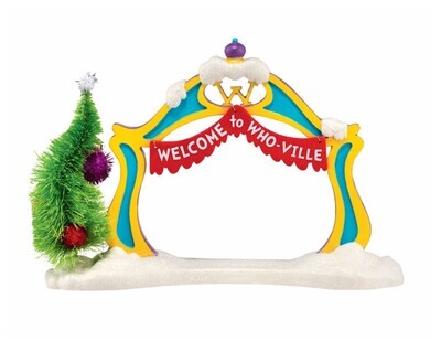 Department 56 Dr. Seuss the Grinch "Who-Ville Welcome Archway" Figurine (4043418)