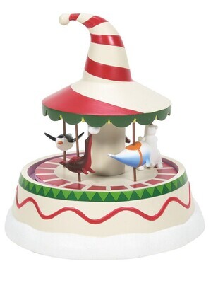 Department 56 The Nightmare Before Christmas Village “Christmas Town Carousel” Figurine (6007740)