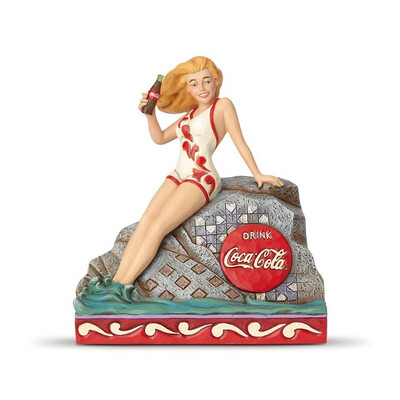 Jim Shore Coca-Cola “Bathing Beauty Blonde” Collectible Figurine