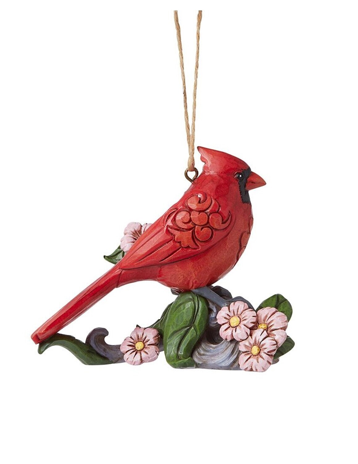 Jim Shore Heartwood Creek "Caring Cardinal - Forget Me Not" Cardinal Ornament (6008123)