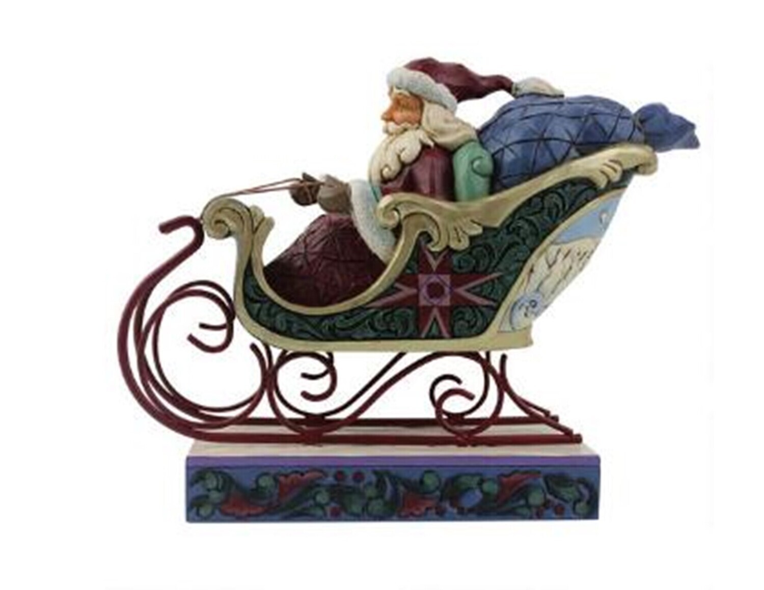 Jim Shore Heartwood Creek "Santa in Sleigh Worldwide" Figurine (6008765)
