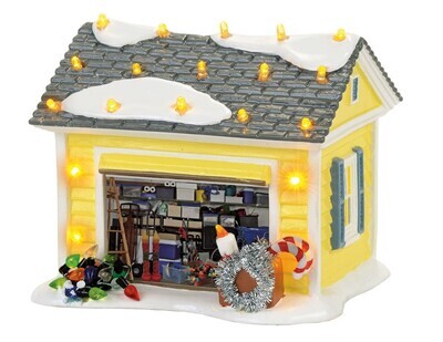 Department 56 Snow Village "The Griswold Holiday Garage" Christmas Vacation (4056686)