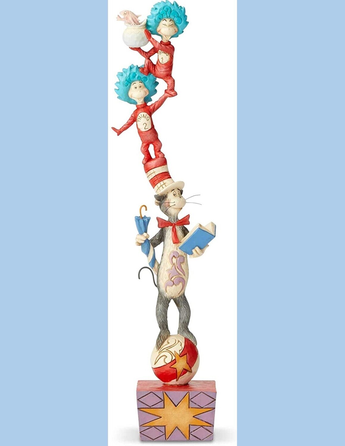 Jim Shore Dr Seuss "Cat in the Hat & Friends" Stacked Figurine (6002907)