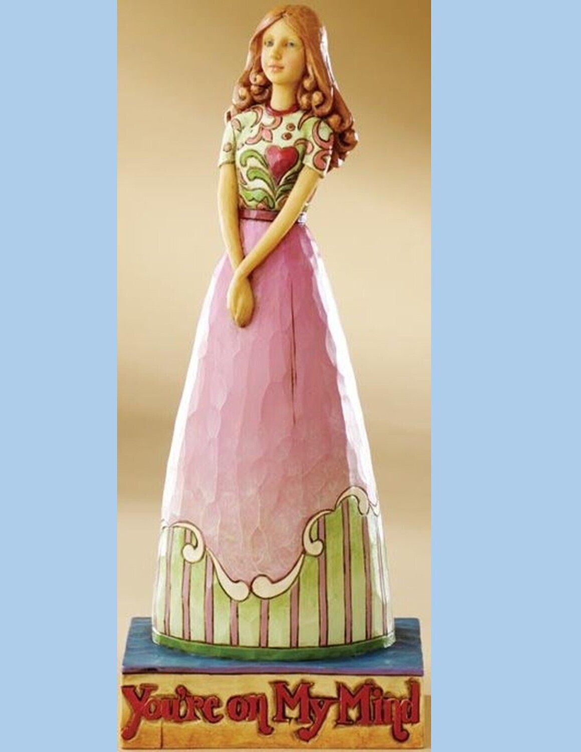 Jim Shore Devotion and Emotion Love "You're On My Mind" Female Figurine