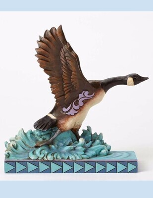 Jim Shore Heartwood Creek “Nature's Wonders Soar - Canada Goose Flying” Figurine (4052062)
