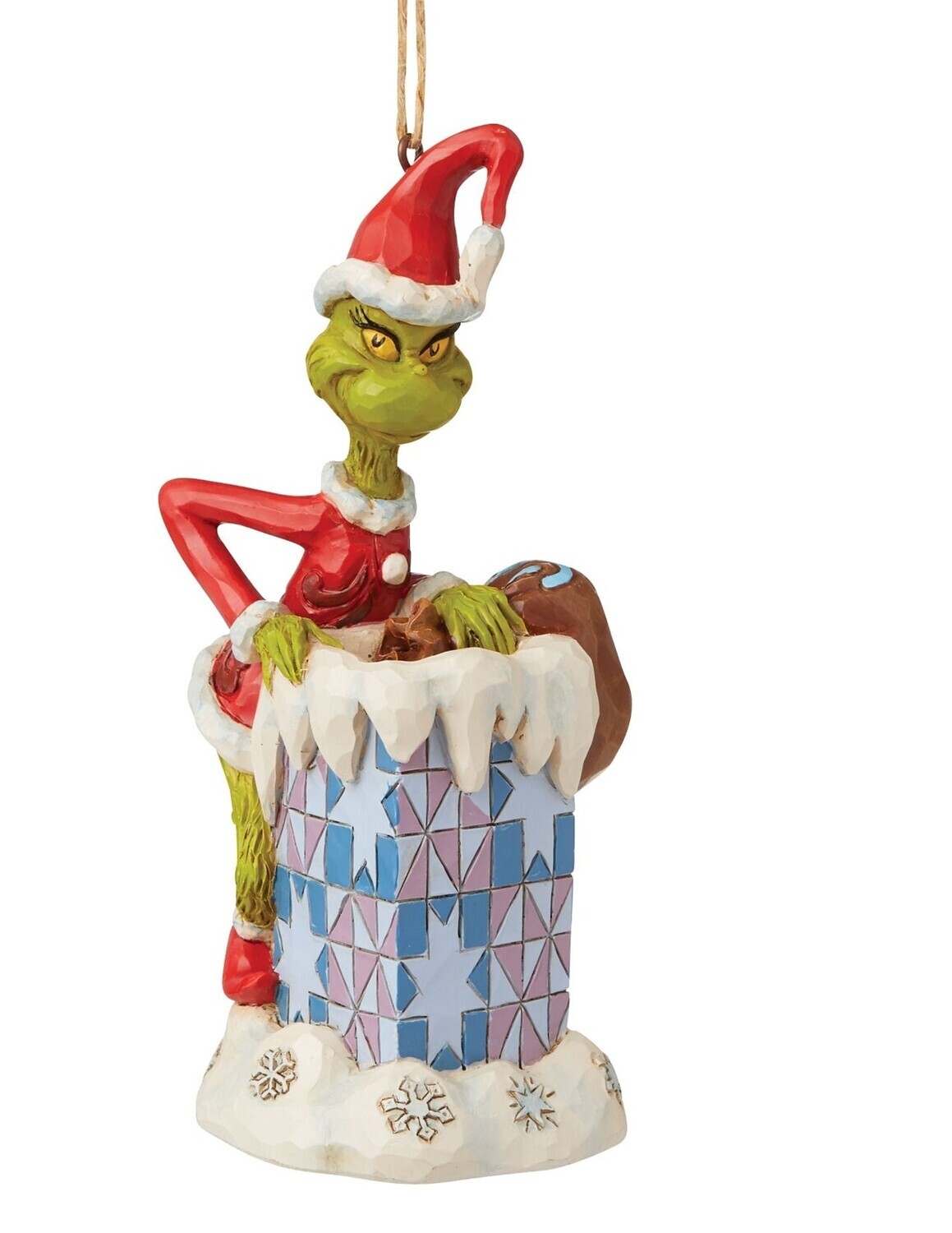 Department 56 Jim Shore "Grinch in Chimney" Ornament (6009204)
