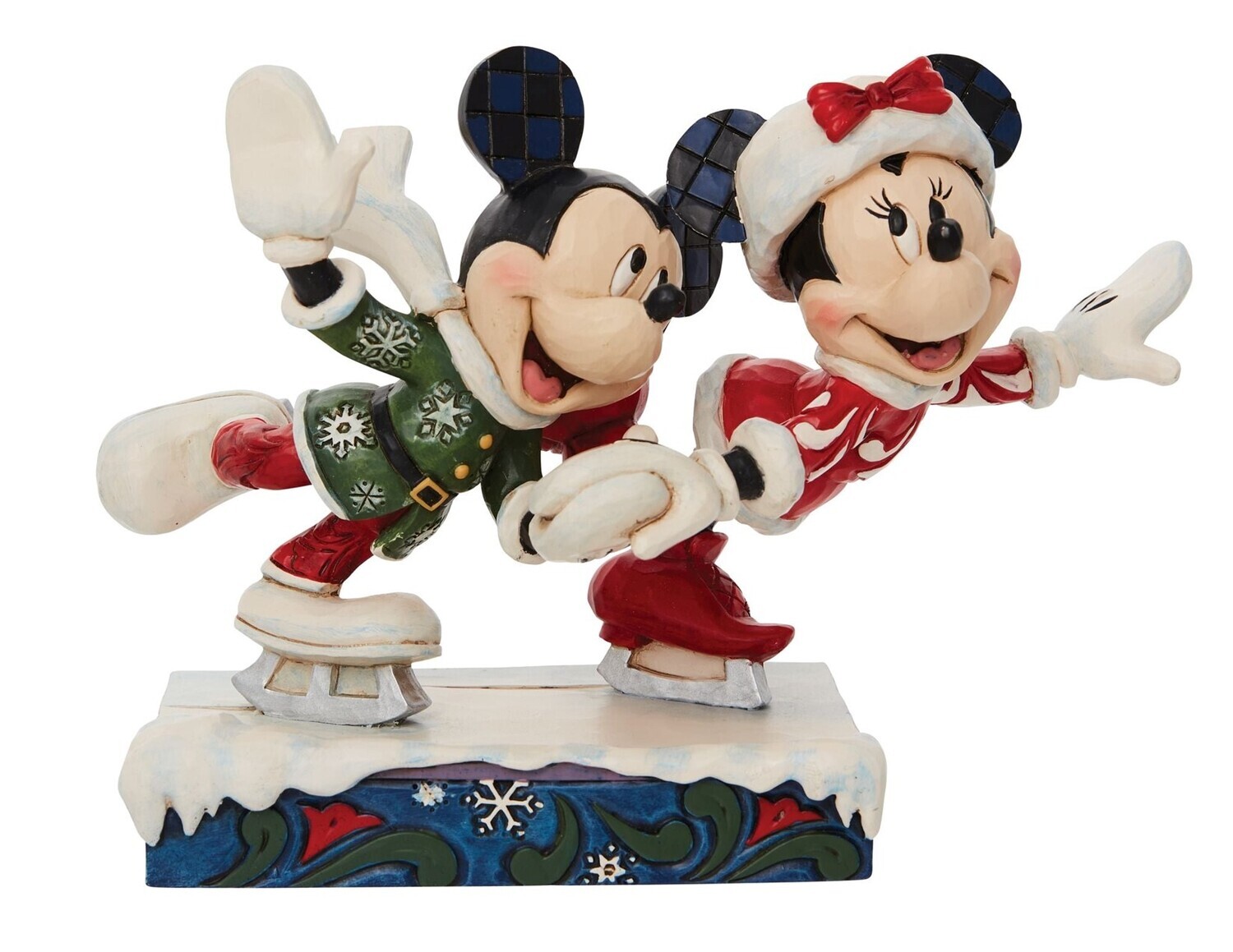 Jim Shore Disney Traditions "Mickey and Minnie Ice Skating” Figurine (6010871)