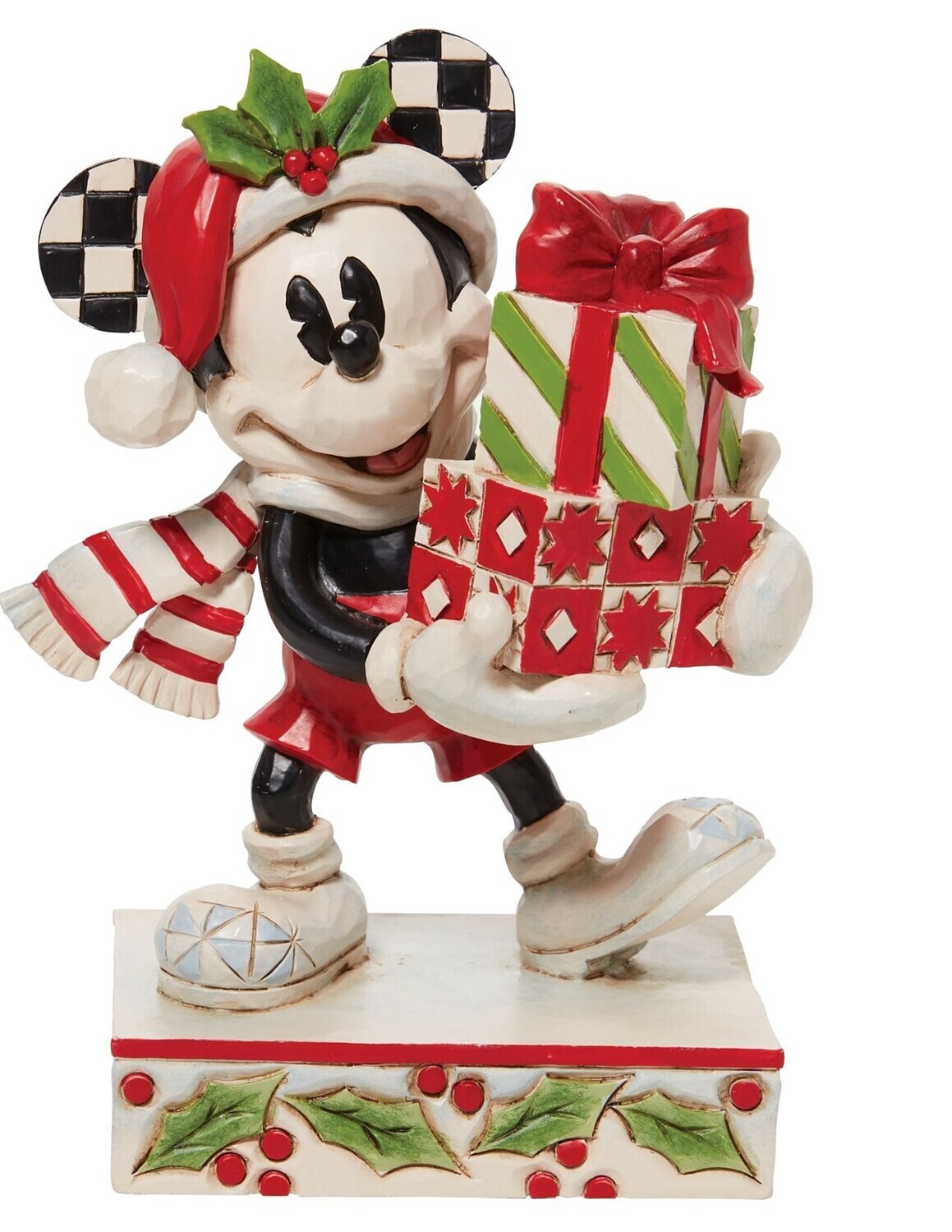 Jim Shore Disney Traditions "Mickey with Stacked Presents" (6010869)